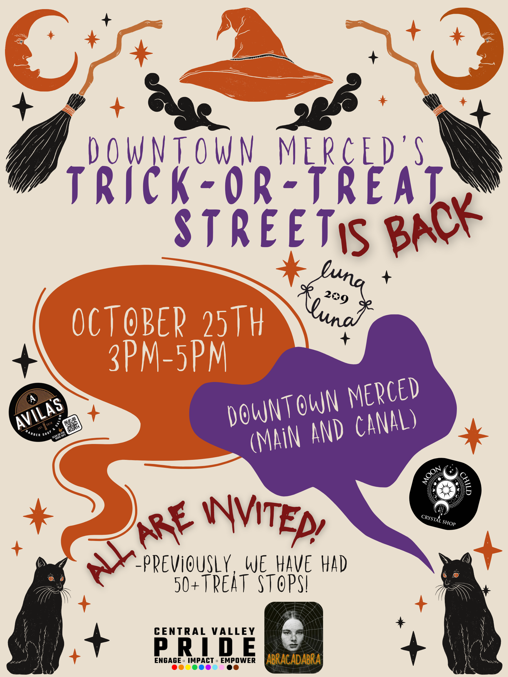Downtown Merced Trick-or-Treat Street Flyer