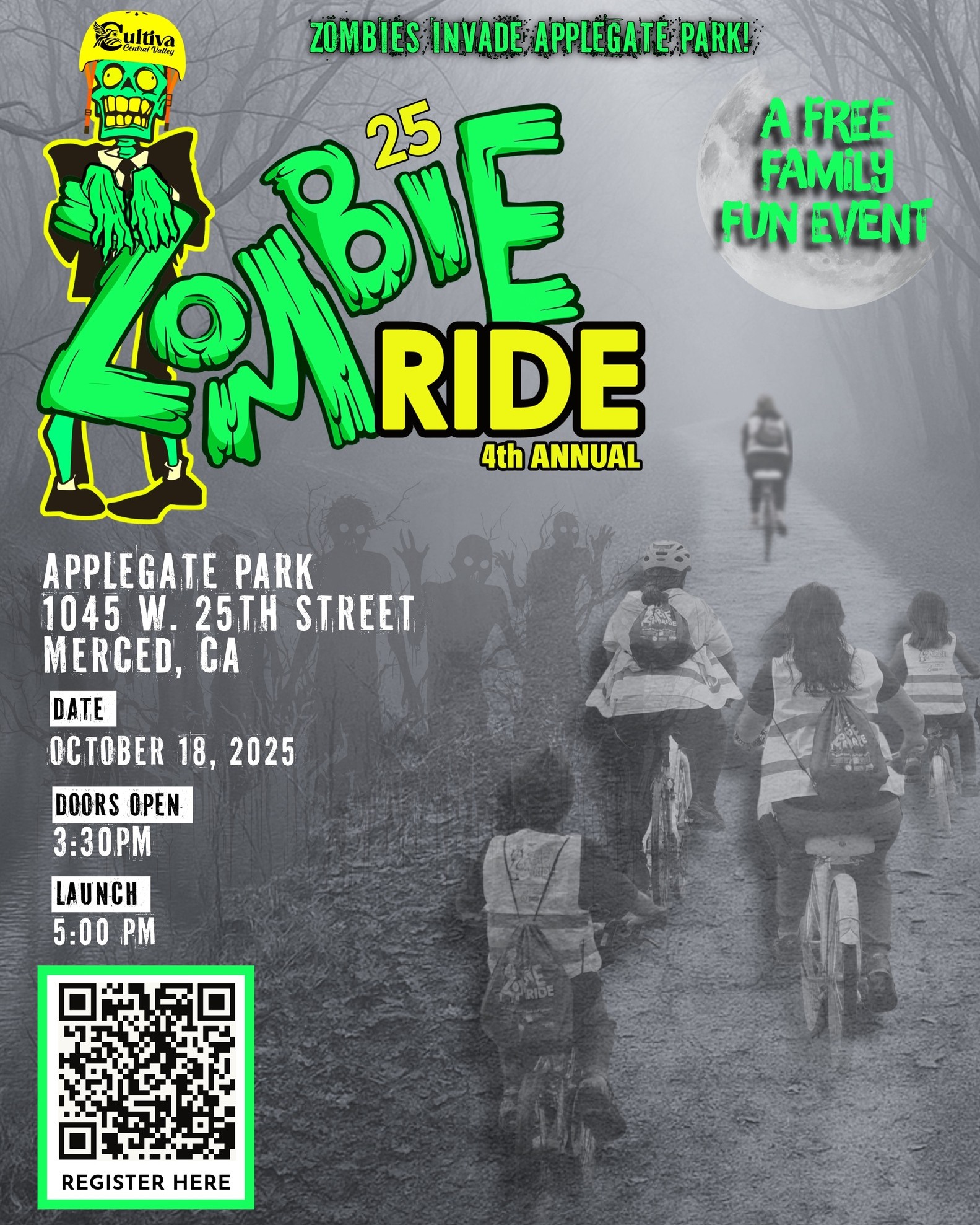 Zombie Bike Ride Flyer 1
